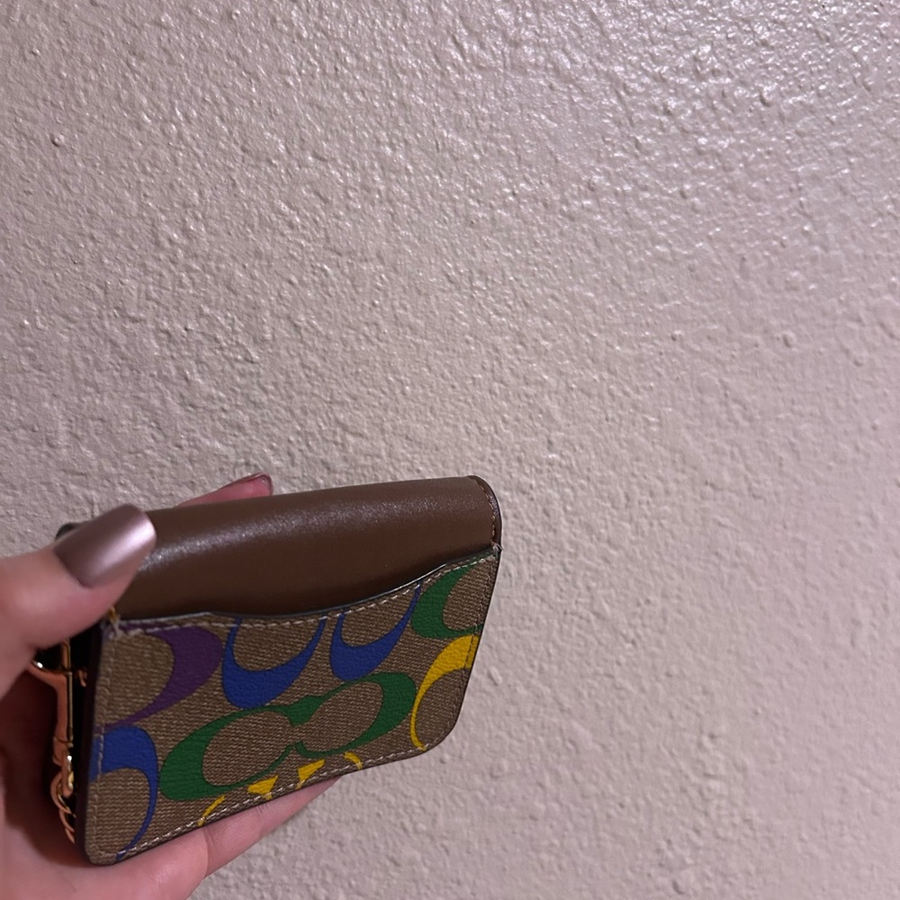 Coach Chain Compact Wallet - Picture 2 of 4